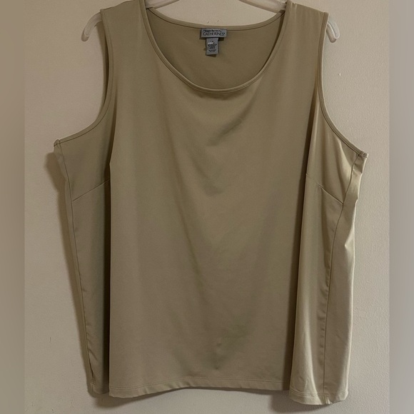Maggie Barnes for Catherines Tank Top Beige Sleeveless Women’s Size 3X - Picture 1 of 5